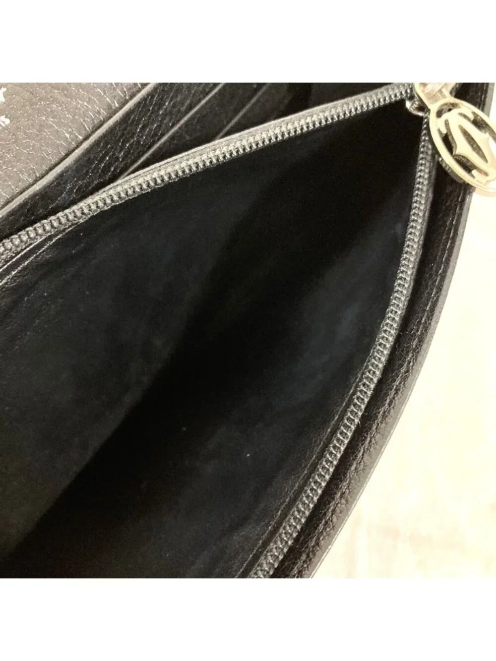 Cartier Marcello de Leather Wallet Black